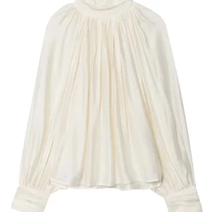 Blusa de mujer con cuello redondo, camisa holgada de manga larga, Top | Ropa de mujer · Omeda.es