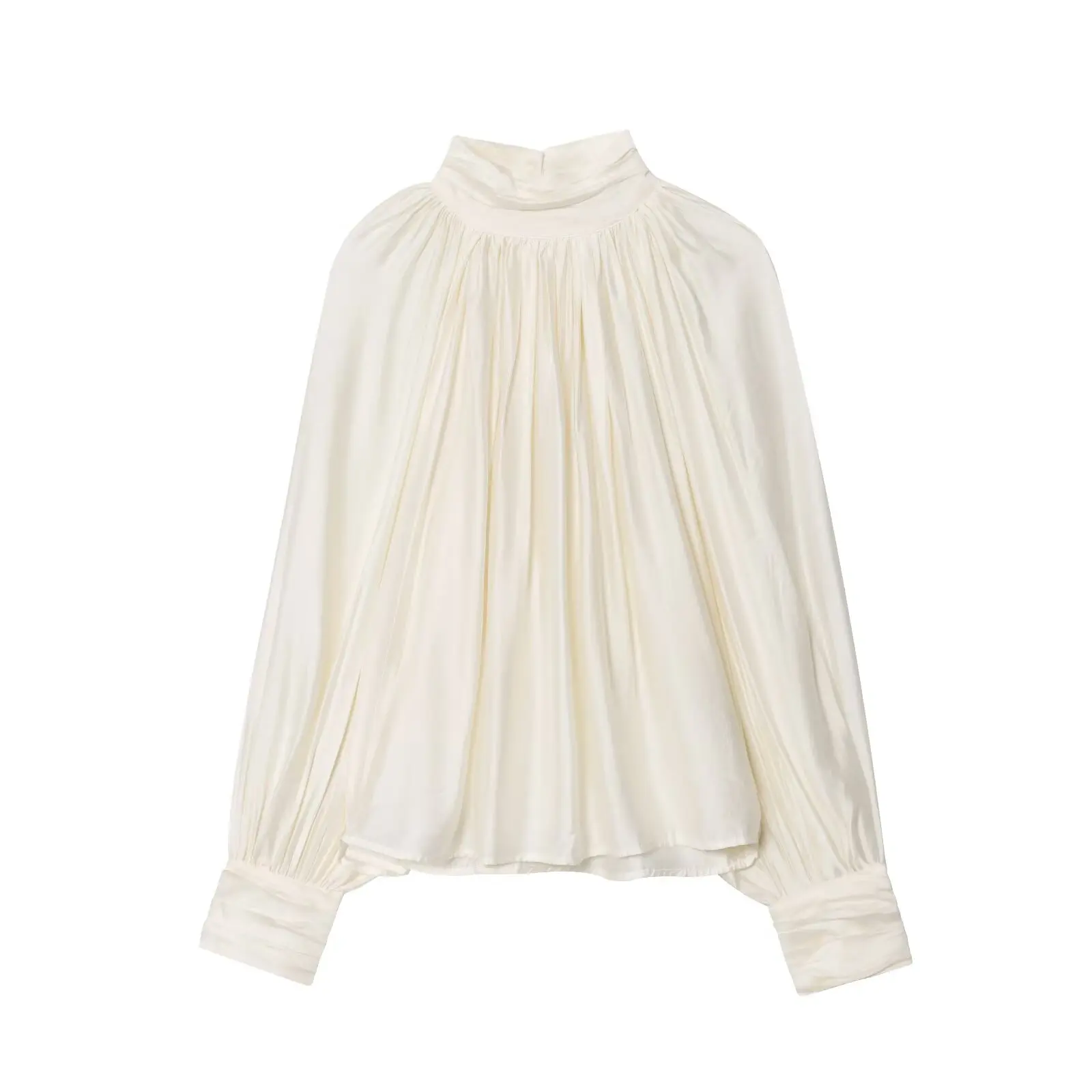 Blusa de mujer con cuello redondo, camisa holgada de manga larga, Top | Ropa de mujer · Omeda.es - Imagen 6