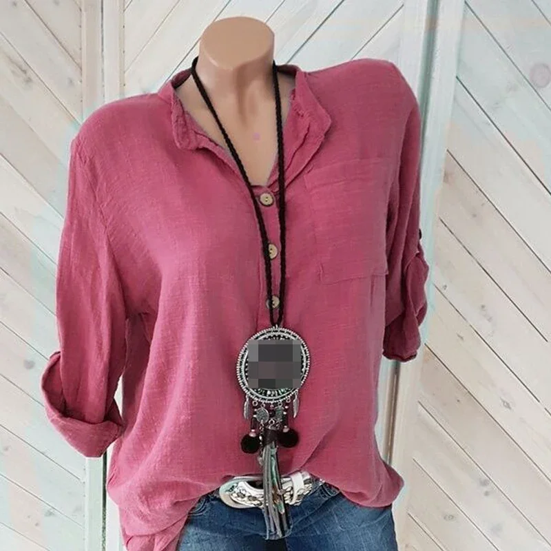 Blusas de mujer, blusa de lino y algodón, camisas de otoño, camisa | Ropa de mujer · Omeda.es