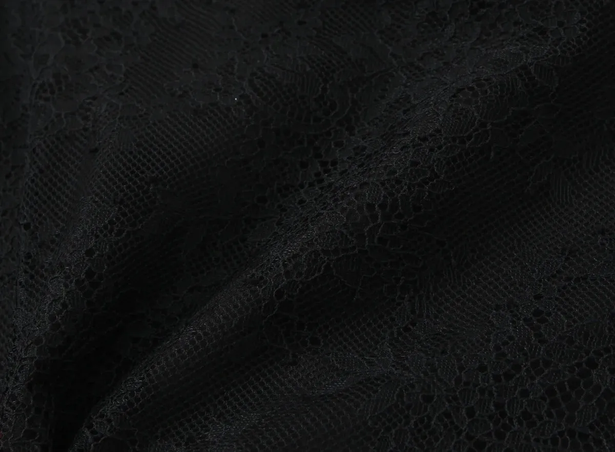 Body de encaje para mujer, Body negro recortado con cuello redondo, | Ropa de mujer · Omeda.es - Imagen 10