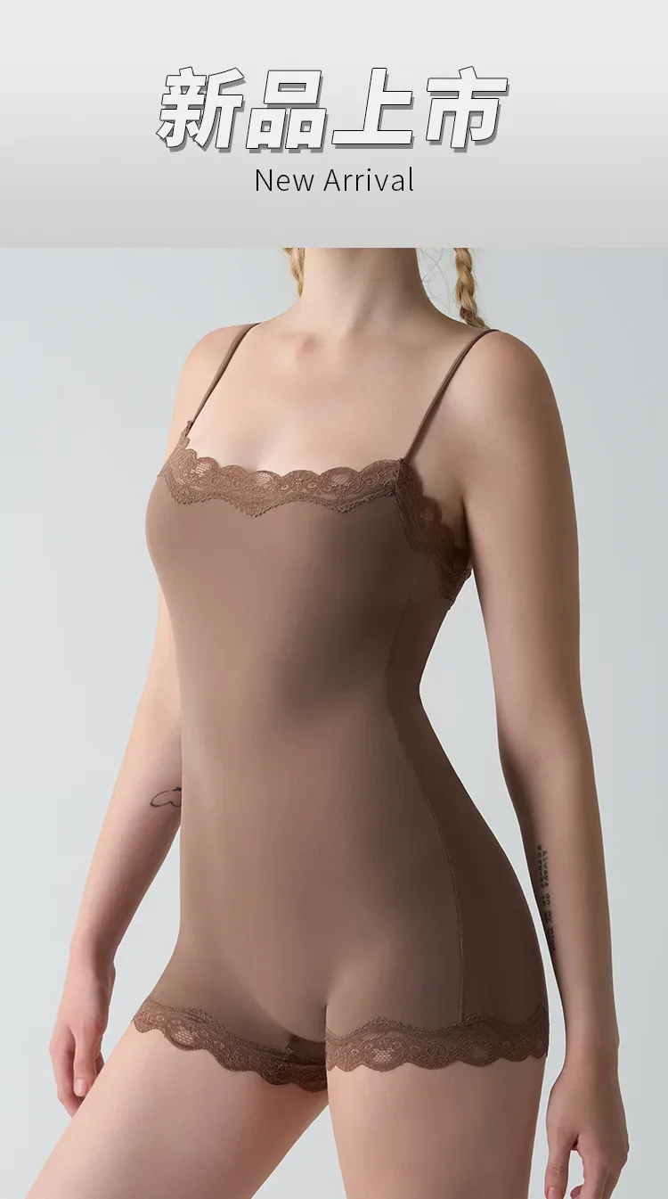Body de encaje para mujer, mono ajustado con tirantes ajustables y | Ropa de mujer · Omeda.es - Imagen 2