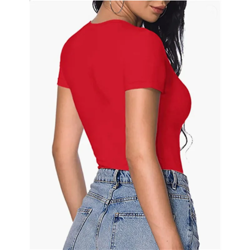 Body Sexy de manga corta para mujer, mono ajustado con cuello en V, | Ropa de mujer · Omeda.es - Imagen 5