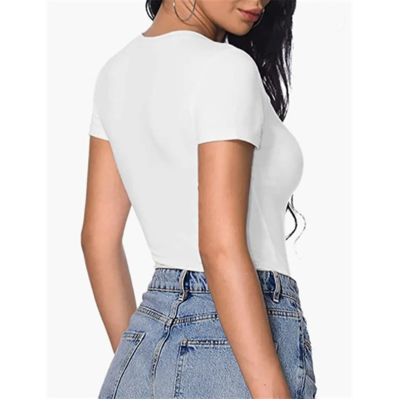 Body Sexy de manga corta para mujer, mono ajustado con cuello en V, | Ropa de mujer · Omeda.es - Imagen 7