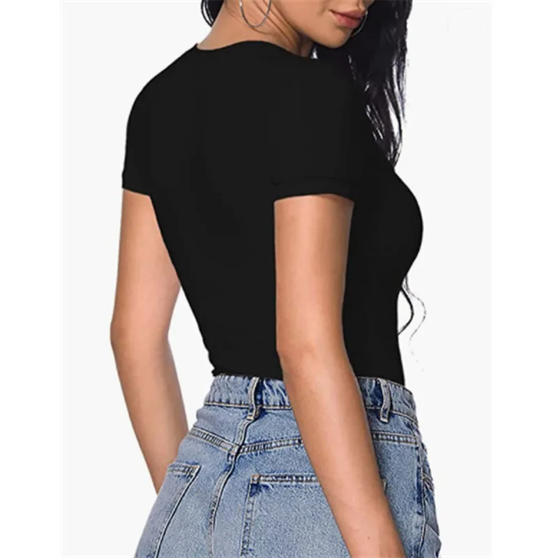 Body Sexy de manga corta para mujer, mono ajustado con cuello en V, | Ropa de mujer · Omeda.es - Imagen 8