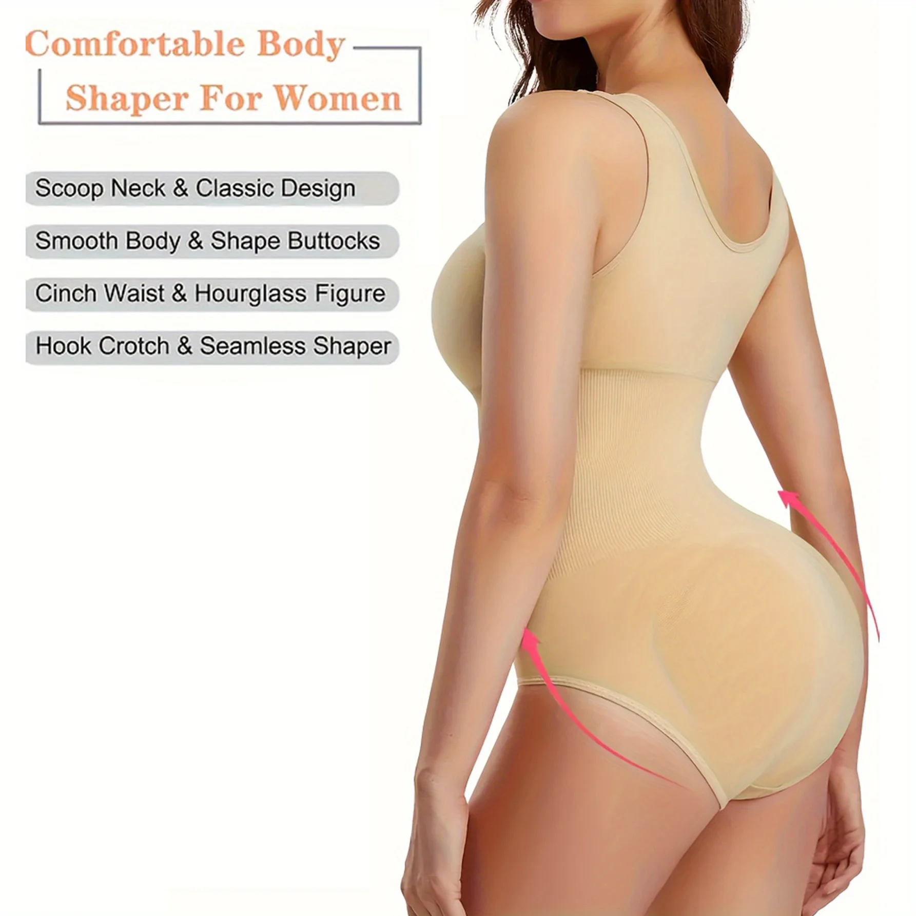 Body sin costuras para mujer, Control de cintura y barriga, moldeador | Ropa de mujer · Omeda.es - Imagen 11
