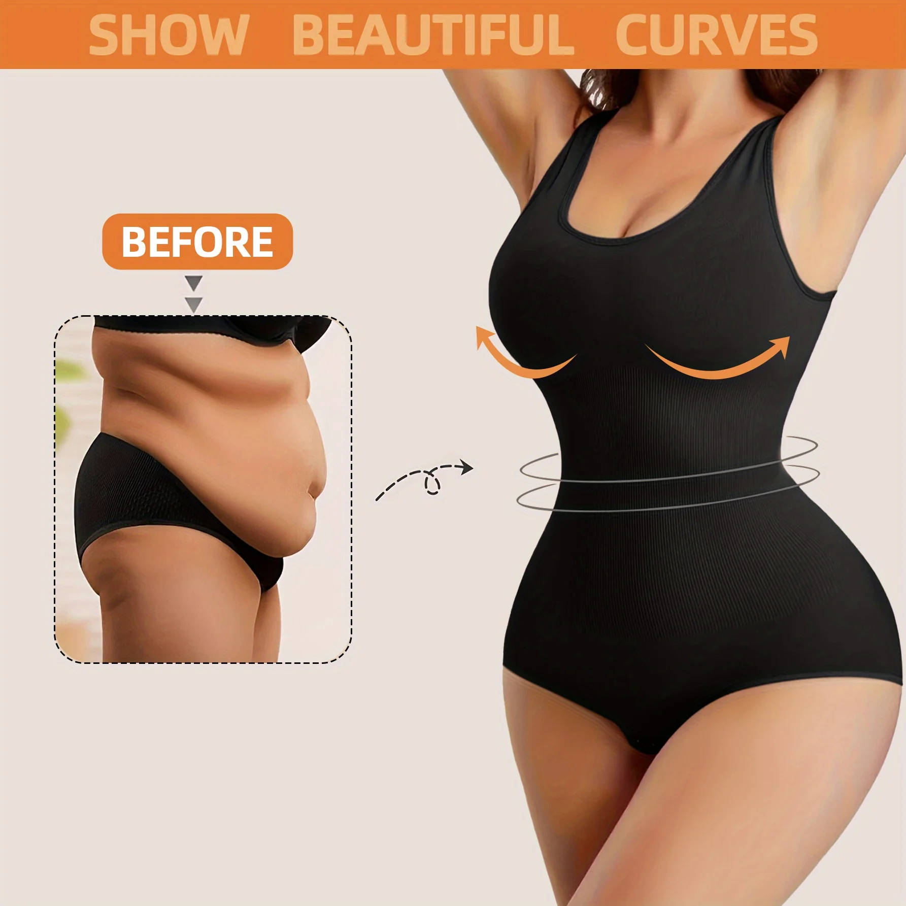 Body sin costuras para mujer, Control de cintura y barriga, moldeador | Ropa de mujer · Omeda.es - Imagen 4