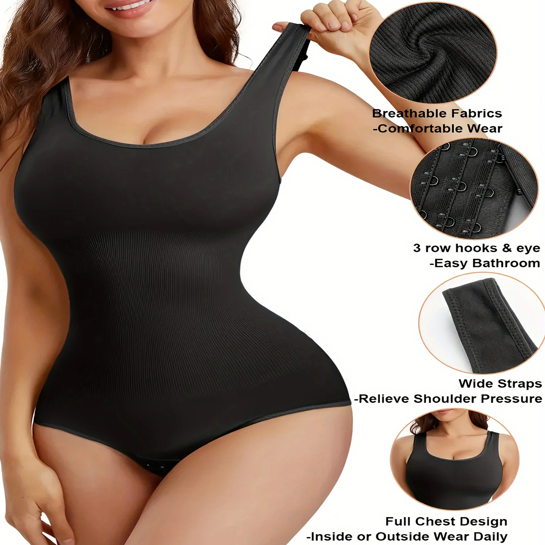 Body sin costuras para mujer, Control de cintura y barriga, moldeador | Ropa de mujer · Omeda.es - Imagen 6