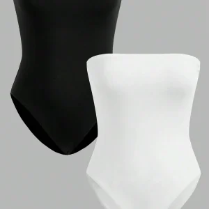 Body sin tirantes sin costuras para mujer de 2 piezas: blanco y | Ropa de mujer · Omeda.es