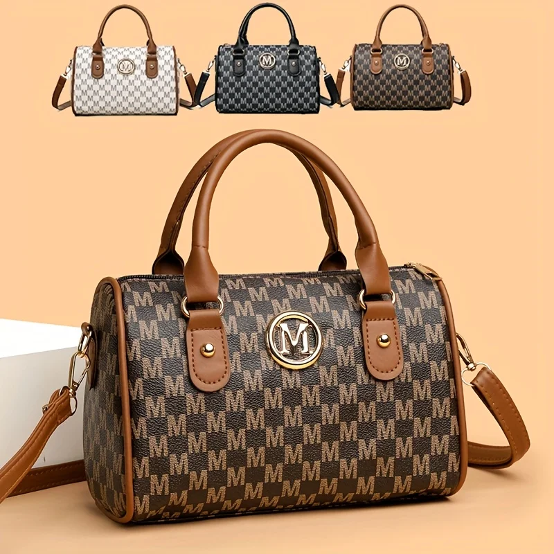 Bolso bandolera pequeño para mujer con diseño "M" dorado, bolso de | Accesorios de moda · Omeda.es - Imagen 6