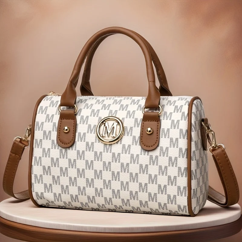 Bolso bandolera pequeño para mujer con diseño "M" dorado, bolso de | Accesorios de moda · Omeda.es - Imagen 8