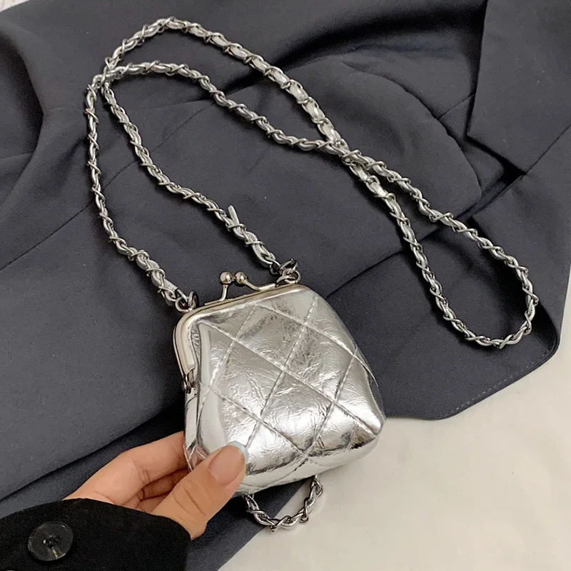 Bolso cruzado con cadena de lujo para mujer, Mini monedero con Clip | Accesorios de moda · Omeda.es - Imagen 10
