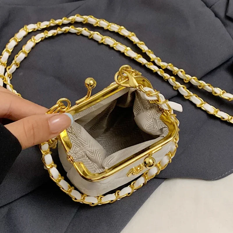 Bolso cruzado con cadena de lujo para mujer, Mini monedero con Clip | Accesorios de moda · Omeda.es - Imagen 14