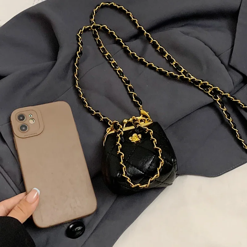 Bolso cruzado con cadena de lujo para mujer, Mini monedero con Clip | Accesorios de moda · Omeda.es - Imagen 15