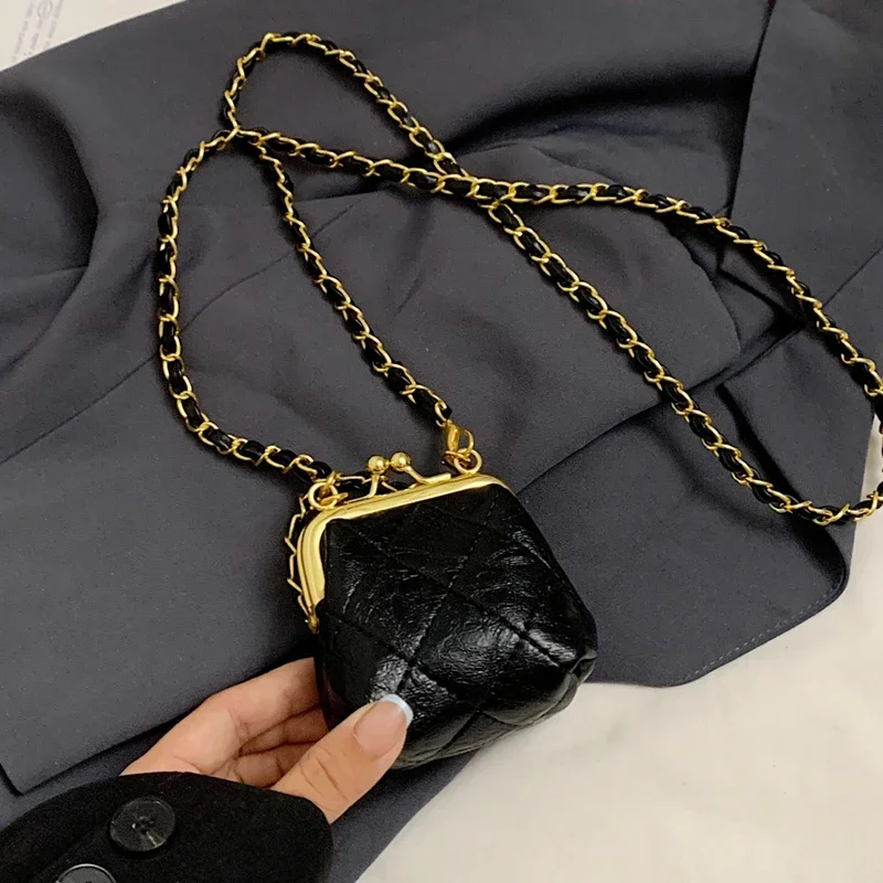 Bolso cruzado con cadena de lujo para mujer, Mini monedero con Clip | Accesorios de moda · Omeda.es - Imagen 16