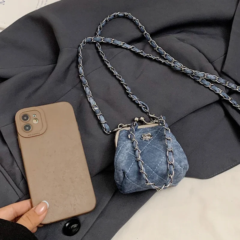 Bolso cruzado con cadena de lujo para mujer, Mini monedero con Clip | Accesorios de moda · Omeda.es - Imagen 23