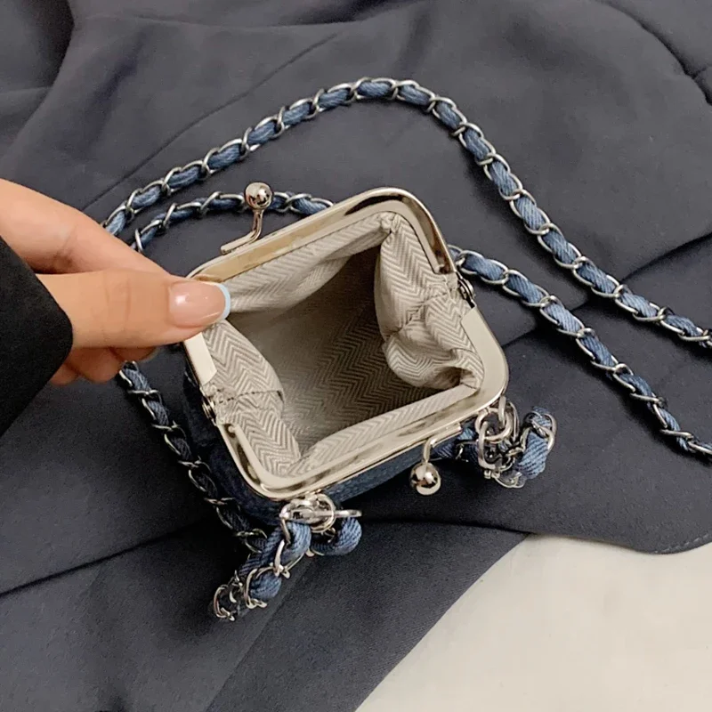 Bolso cruzado con cadena de lujo para mujer, Mini monedero con Clip | Accesorios de moda · Omeda.es - Imagen 25