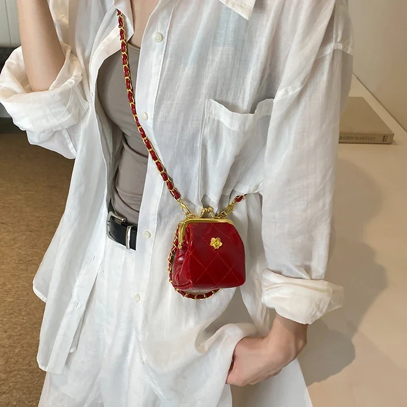 Bolso cruzado con cadena de lujo para mujer, Mini monedero con Clip | Accesorios de moda · Omeda.es - Imagen 6