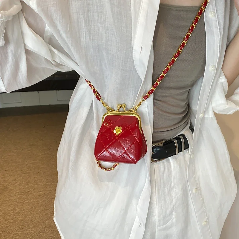 Bolso cruzado con cadena de lujo para mujer, Mini monedero con Clip | Accesorios de moda · Omeda.es - Imagen 7