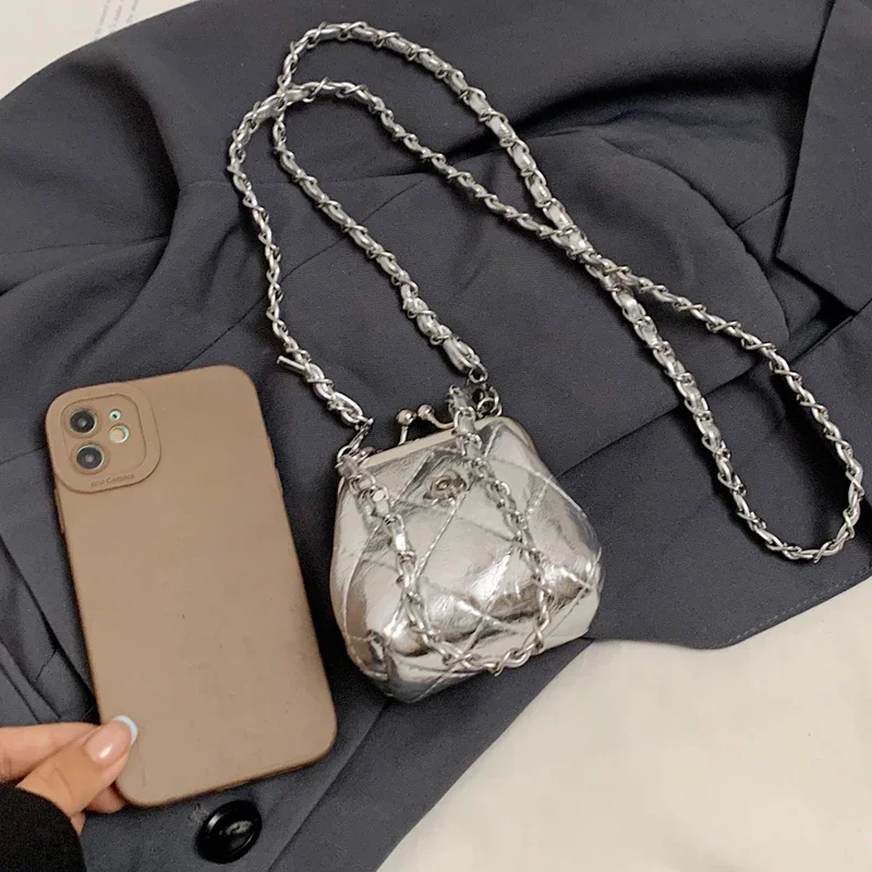 Bolso cruzado con cadena de lujo para mujer, Mini monedero con Clip | Accesorios de moda · Omeda.es - Imagen 9