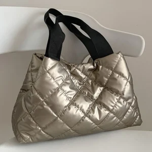 Bolso Hobo acolchado para mujer, bolso con asa superior de gran | Accesorios de moda · Omeda.es