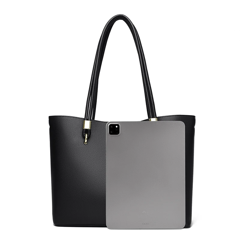 Bolso Hobo para mujer, bolso de hombro liso de cuero PU de calidad | Accesorios de moda · Omeda.es - Imagen 14