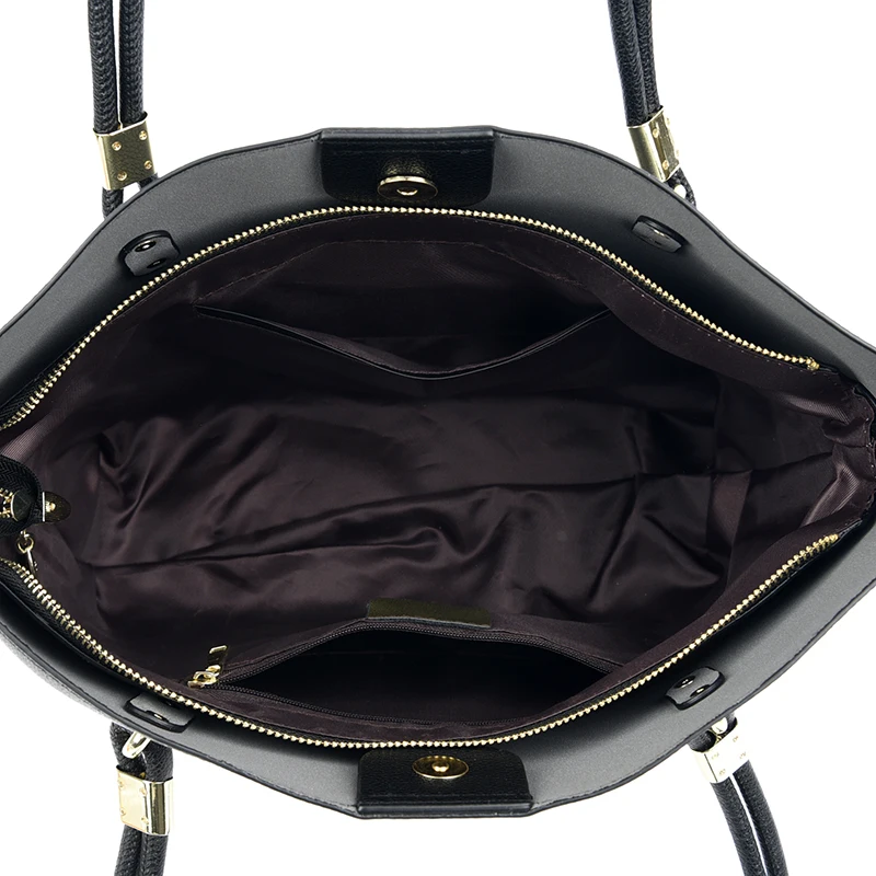 Bolso Hobo para mujer, bolso de hombro liso de cuero PU de calidad | Accesorios de moda · Omeda.es - Imagen 19