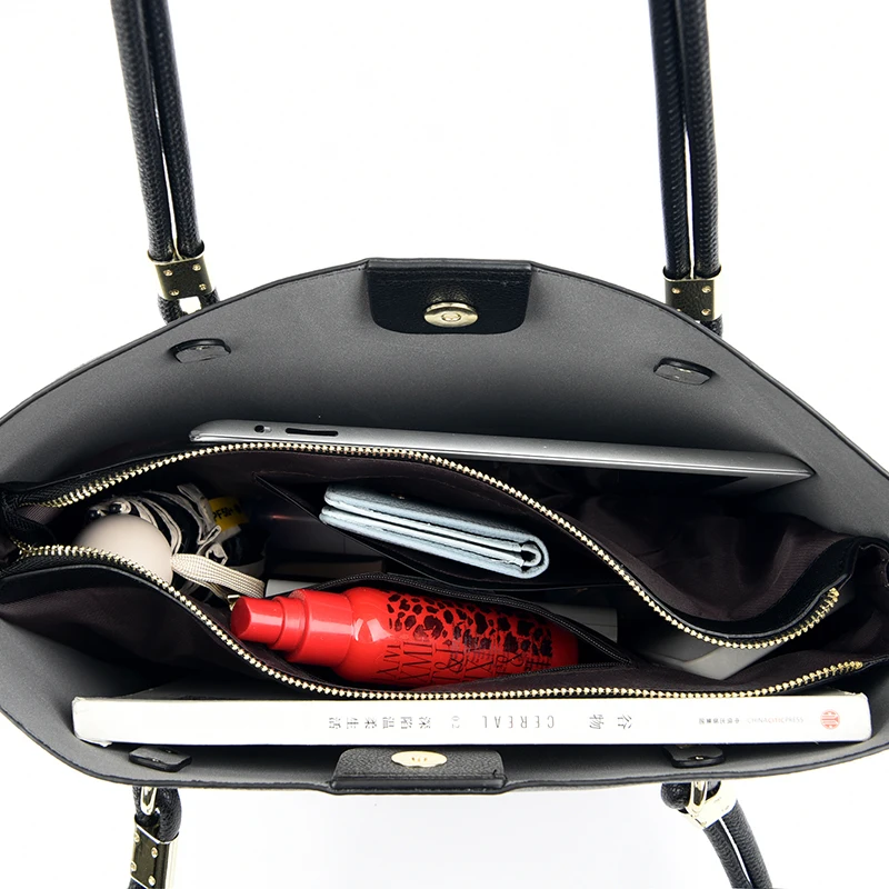 Bolso Hobo para mujer, bolso de hombro liso de cuero PU de calidad | Accesorios de moda · Omeda.es - Imagen 20