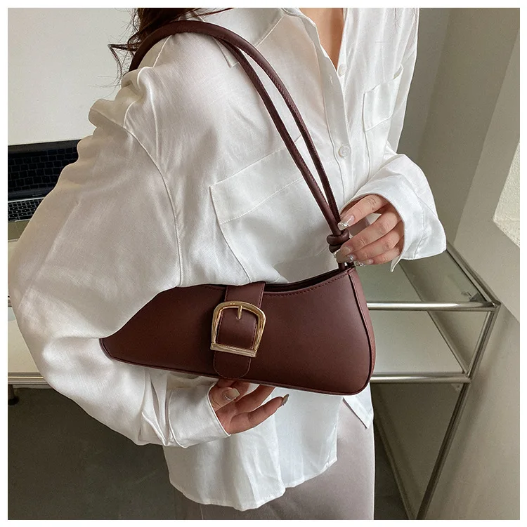 Bolso de hombro para mujer, bolso pequeño Popular de Color sólido, | Accesorios de moda · Omeda.es - Imagen 10