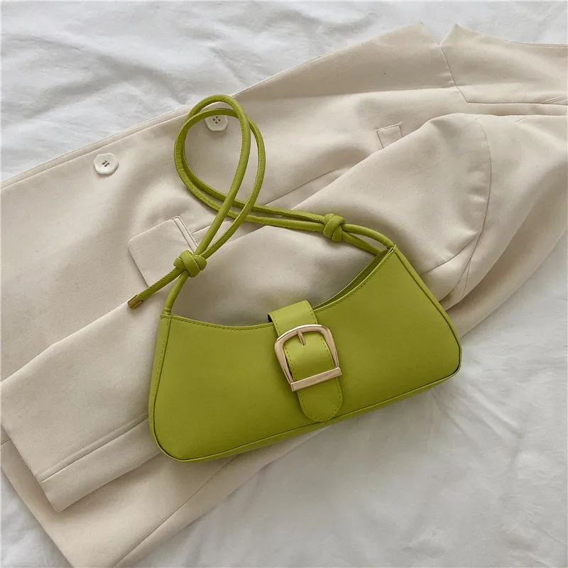 Bolso de hombro para mujer, bolso pequeño Popular de Color sólido, | Accesorios de moda · Omeda.es - Imagen 17