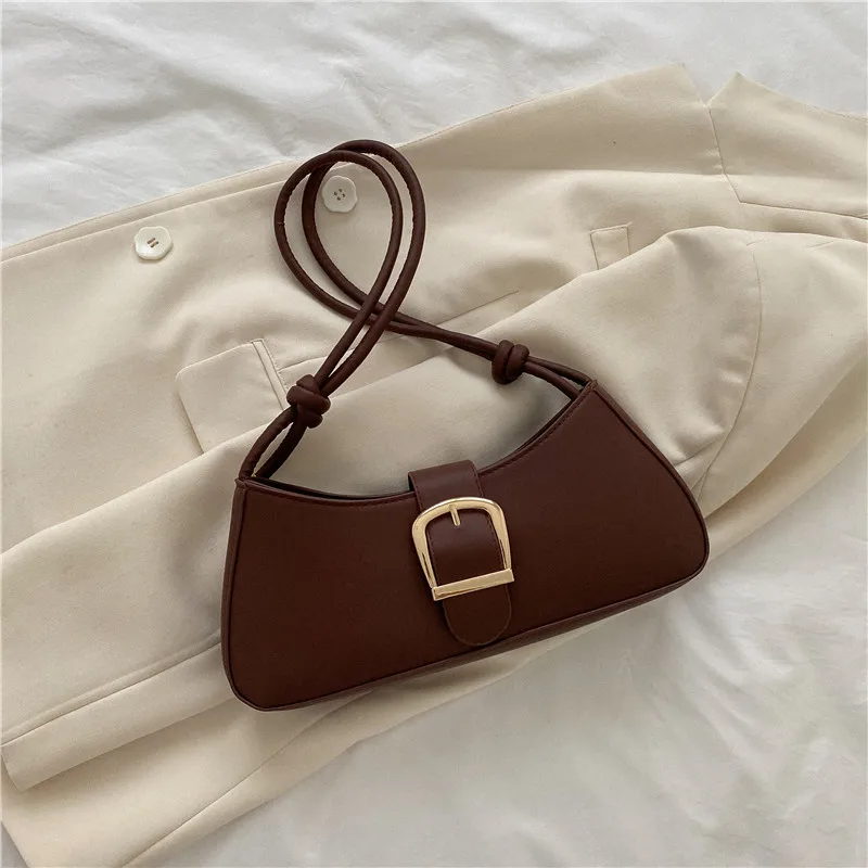 Bolso de hombro para mujer, bolso pequeño Popular de Color sólido, | Accesorios de moda · Omeda.es - Imagen 19