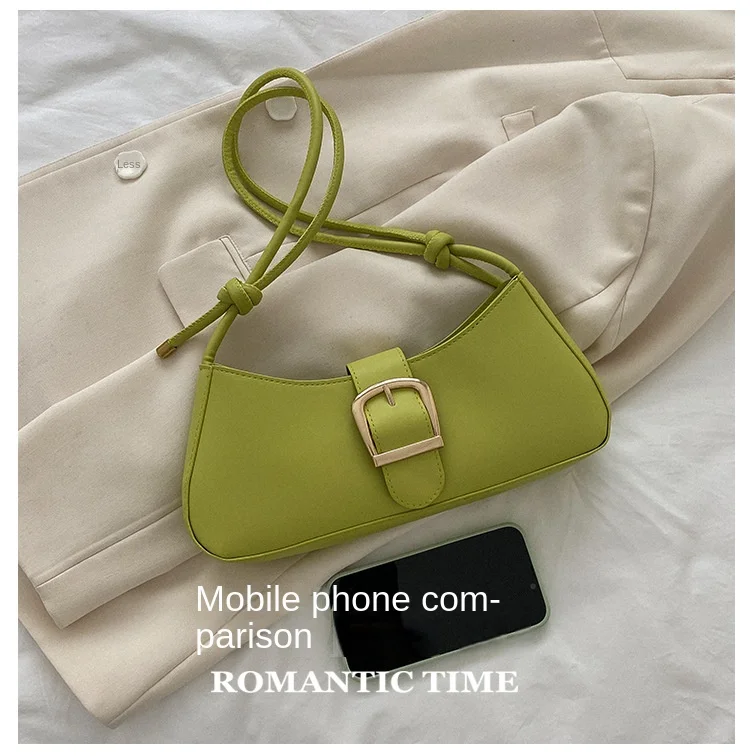 Bolso de hombro para mujer, bolso pequeño Popular de Color sólido, | Accesorios de moda · Omeda.es - Imagen 5