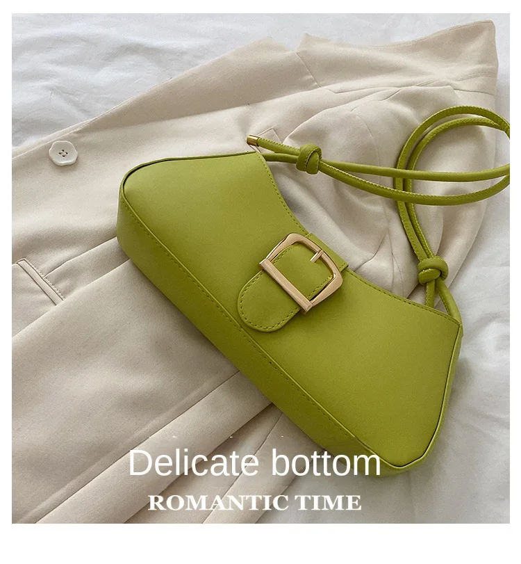 Bolso de hombro para mujer, bolso pequeño Popular de Color sólido, | Accesorios de moda · Omeda.es - Imagen 7