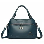 Bolso de mano de cuero de diseñador para mujer, bandolera femenina de | Accesorios de moda · Omeda.es