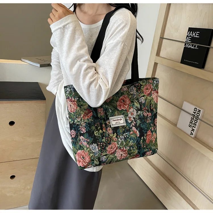 Bolso de mano de lona para mujer, bolso de hombro duradero y | Accesorios de moda · Omeda.es - Imagen 20