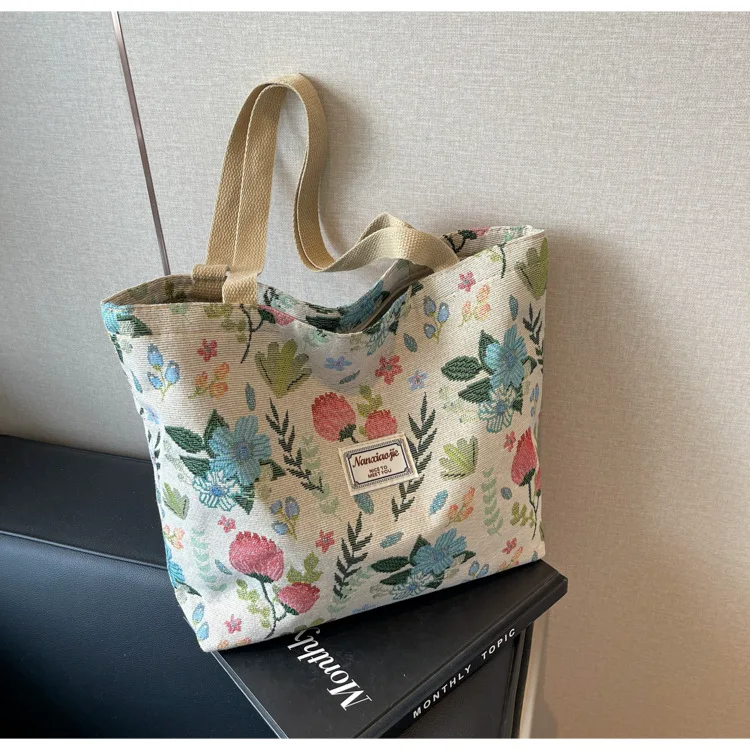 Bolso de mano de lona para mujer, bolso de hombro duradero y | Accesorios de moda · Omeda.es - Imagen 22