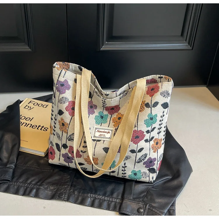 Bolso de mano de lona para mujer, bolso de hombro duradero y | Accesorios de moda · Omeda.es - Imagen 24