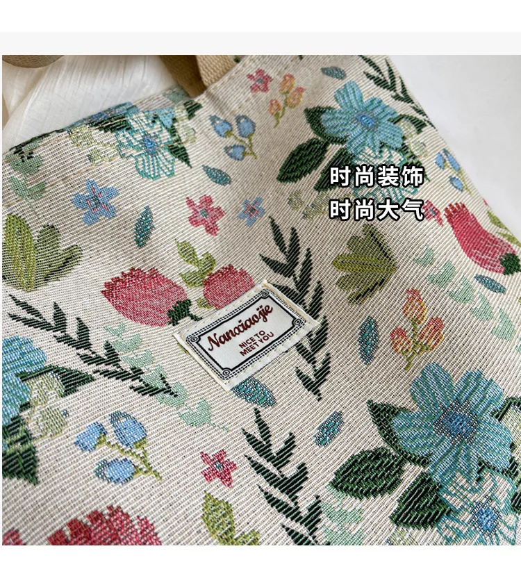 Bolso de mano de lona para mujer, bolso de hombro duradero y | Accesorios de moda · Omeda.es - Imagen 6