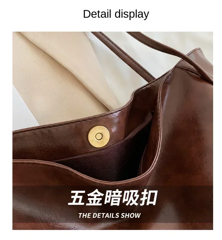 Bolso de mano de moda para mujer, bolsa de hombro de cuero Pu suave | Accesorios de moda · Omeda.es - Imagen 5