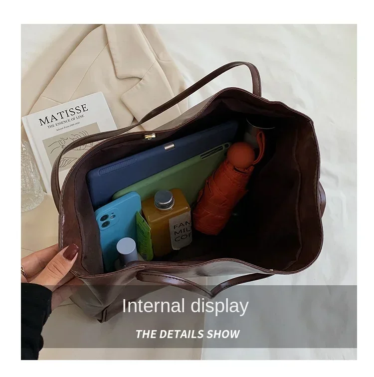 Bolso de mano de moda para mujer, bolsa de hombro de cuero Pu suave | Accesorios de moda · Omeda.es - Imagen 6