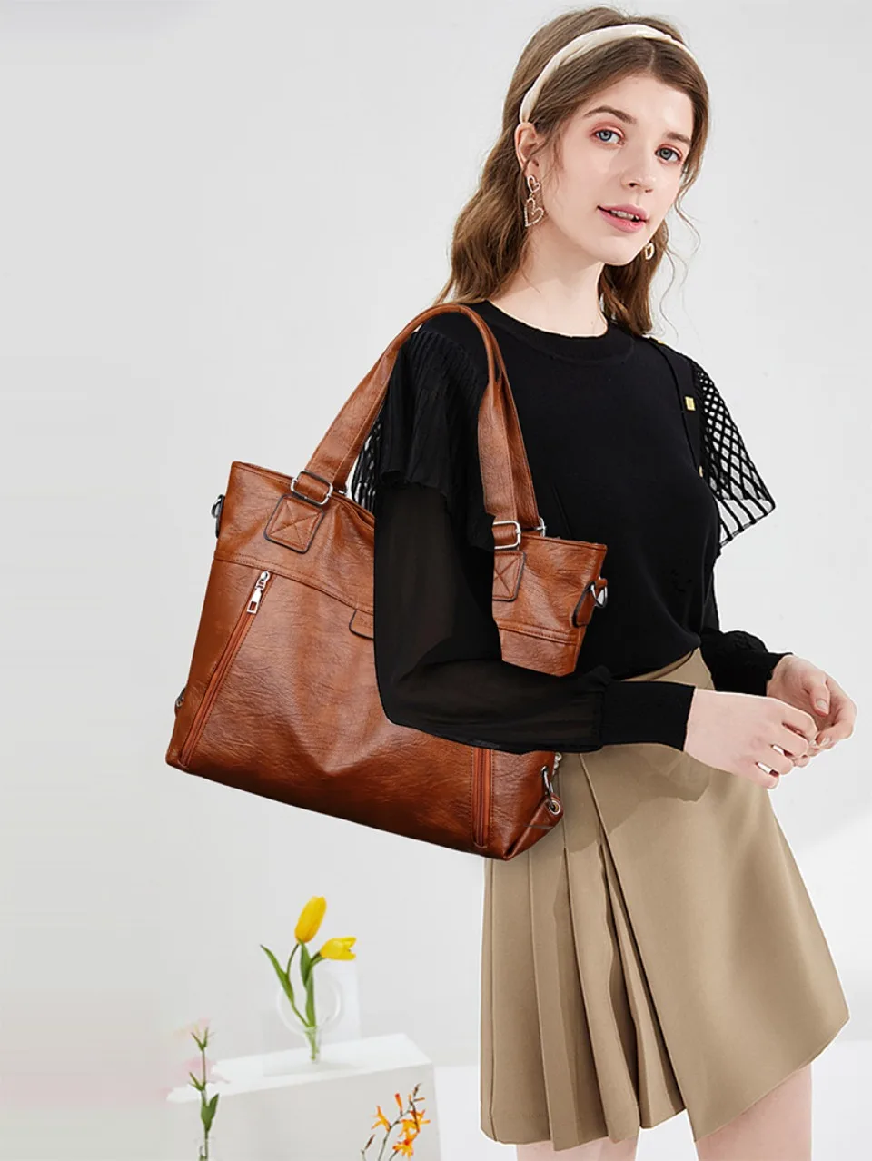 Bolso de mano Retro de moda para mujer, bolso de hombro moderno, | Accesorios de moda · Omeda.es - Imagen 5