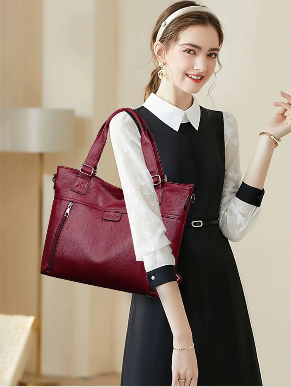 Bolso de mano Retro de moda para mujer, bolso de hombro moderno, | Accesorios de moda · Omeda.es - Imagen 7