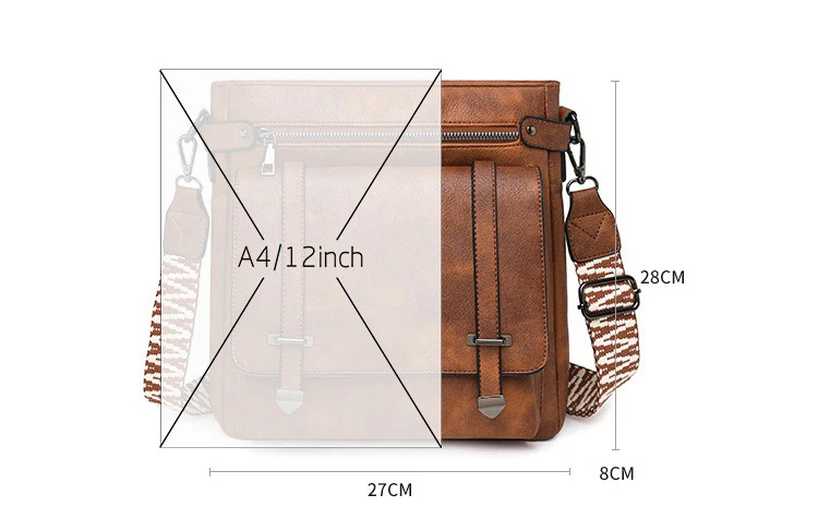 Bolso de mujer, bolso cruzado de estilo clásico a la moda, bolso | Accesorios de moda · Omeda.es - Imagen 3