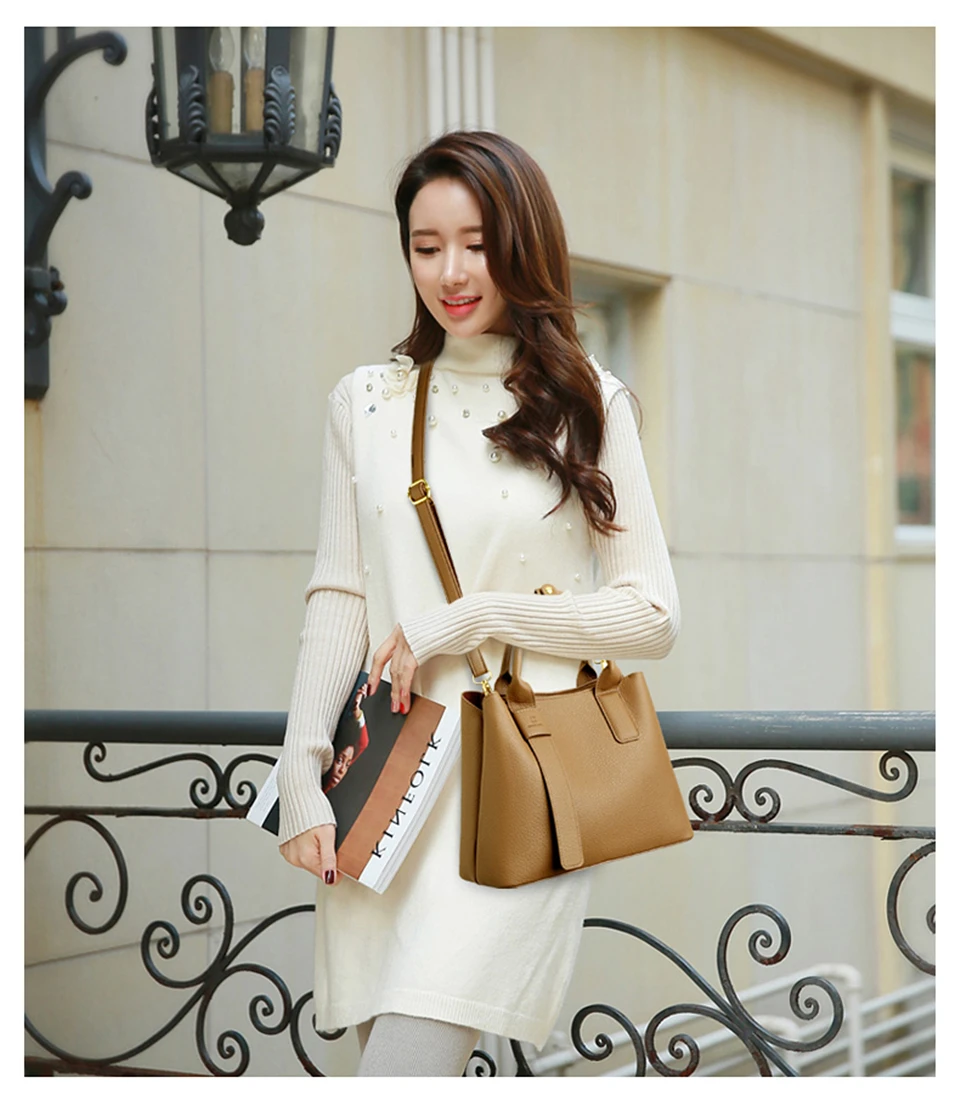 Bolsos de mano a la moda para mujer, bolso de mano de cuero suave, | Accesorios de moda · Omeda.es - Imagen 11