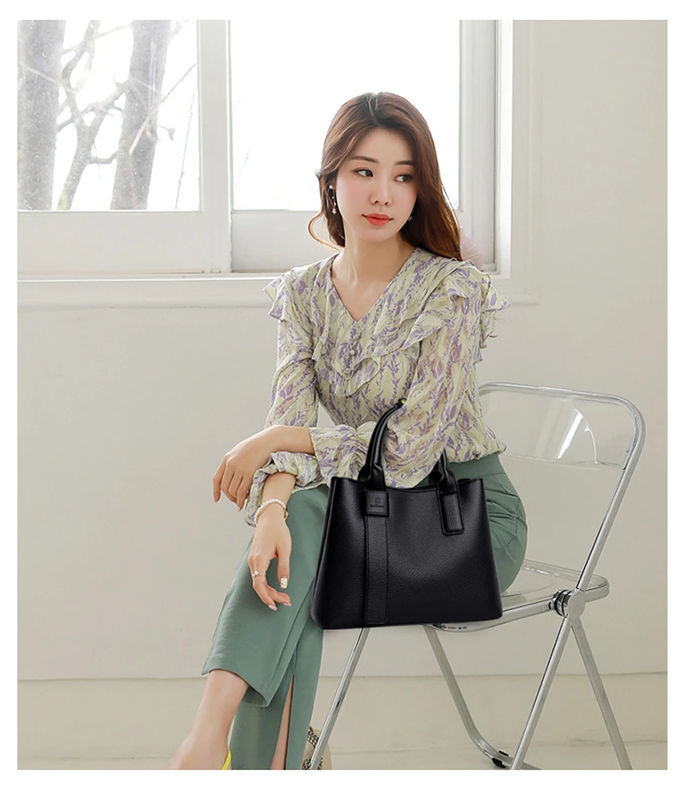 Bolsos de mano a la moda para mujer, bolso de mano de cuero suave, | Accesorios de moda · Omeda.es - Imagen 13