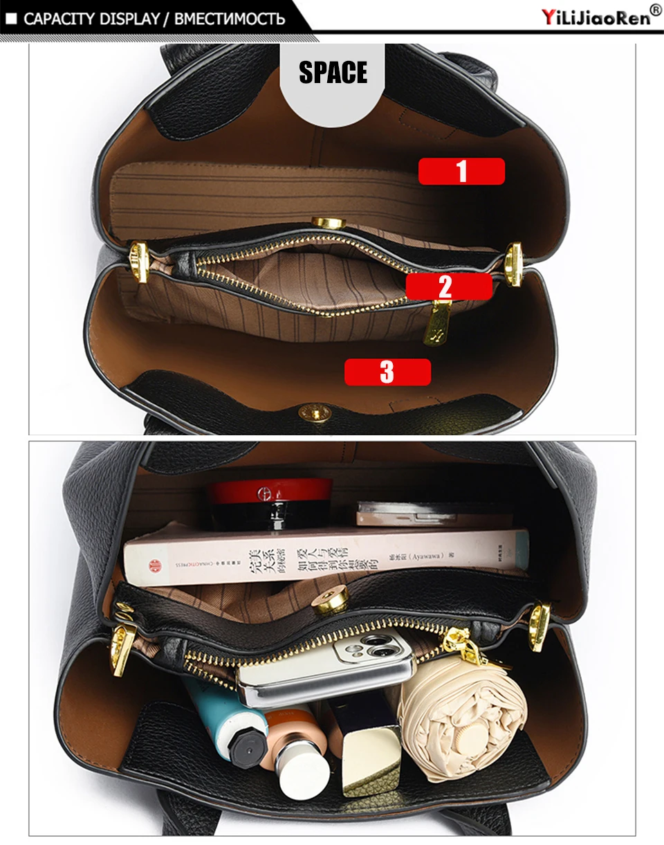 Bolsos de mano a la moda para mujer, bolso de mano de cuero suave, | Accesorios de moda · Omeda.es - Imagen 15