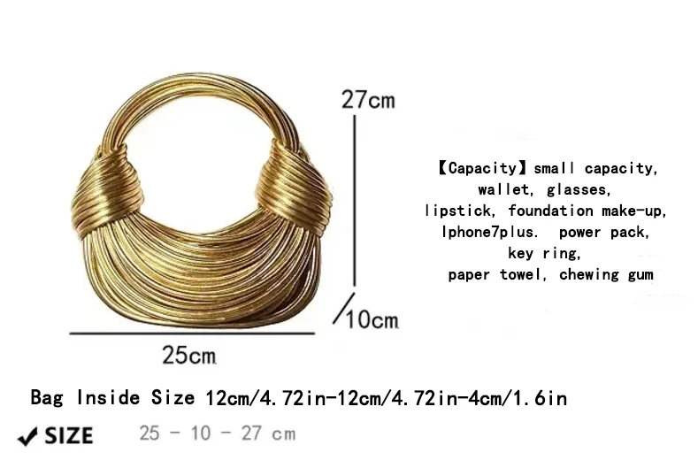 Bolsos de mano para mujer 2025, oro nuevo, marca de diseñador de | Accesorios de moda · Omeda.es - Imagen 6