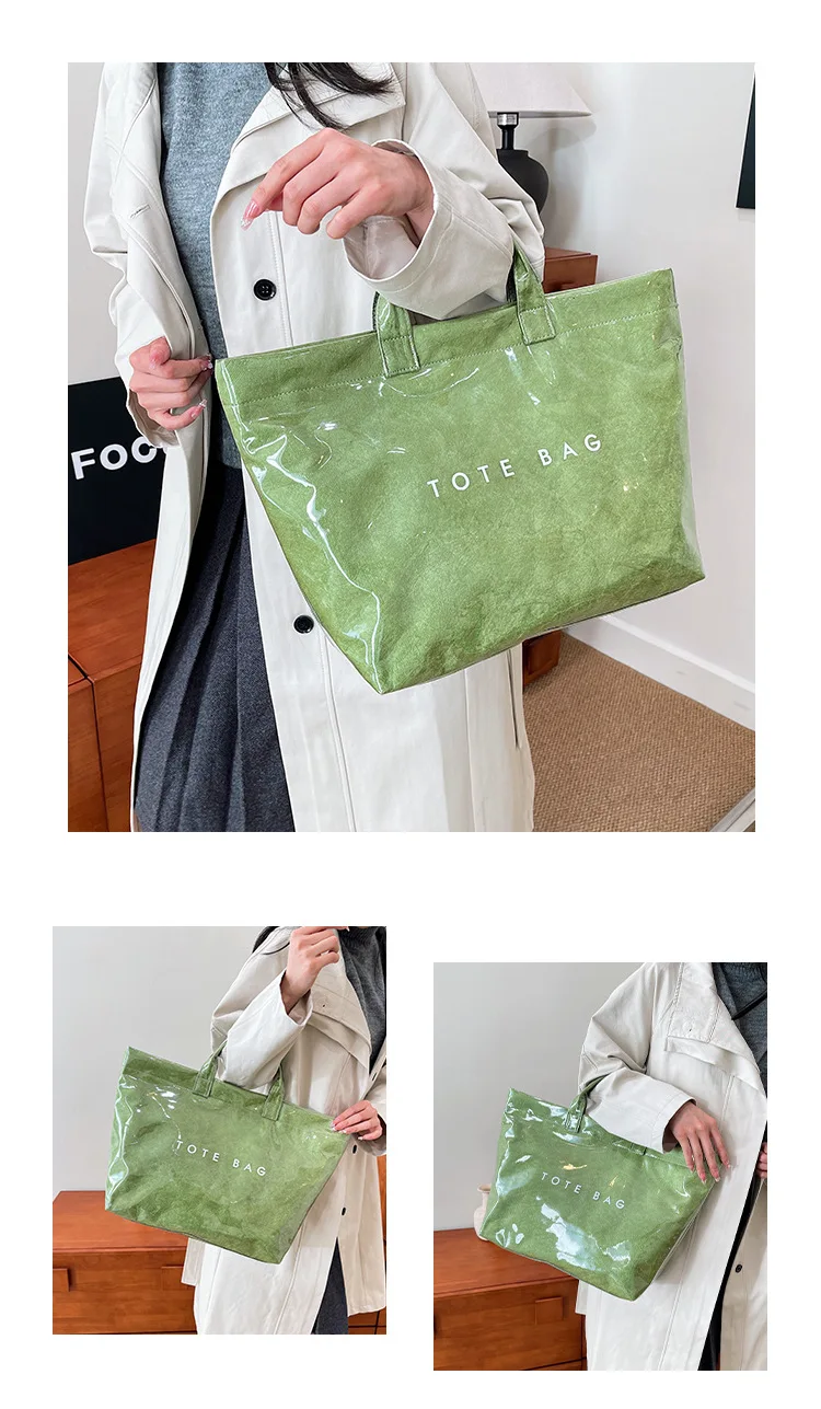 Bolsos de mano para mujer, nuevo bolso de Color sólido, bolso | Accesorios de moda · Omeda.es - Imagen 10