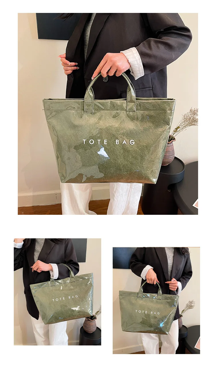 Bolsos de mano para mujer, nuevo bolso de Color sólido, bolso | Accesorios de moda · Omeda.es - Imagen 9