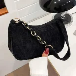 Bolsos de mano Vintage a la moda para mujer, bolso de pana para axila | Accesorios de moda · Omeda.es