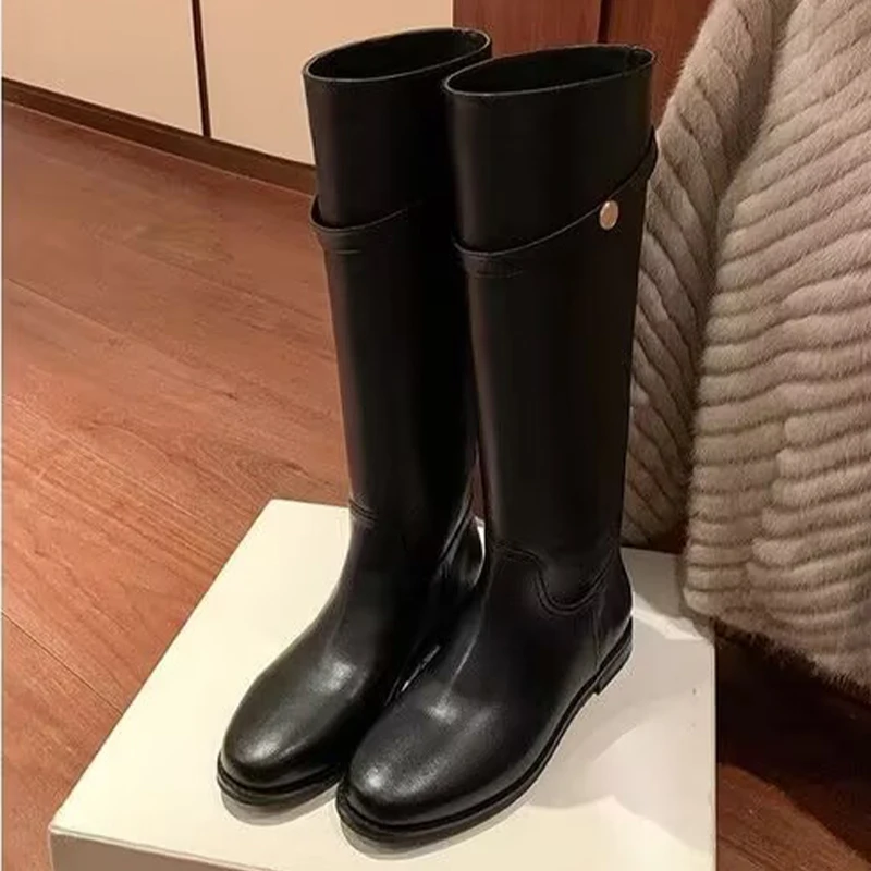 Botas altas hasta la rodilla para mujer, Zapatos planos de vestir a | Zapatos y calzado · Omeda.es - Imagen 3